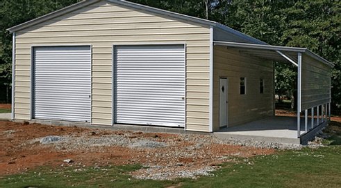 30×36 Garage w/12′ Lean-too