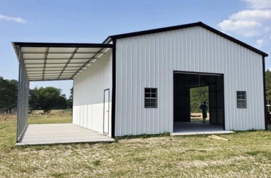 32×41 Garage W/ 12′ Lean Too